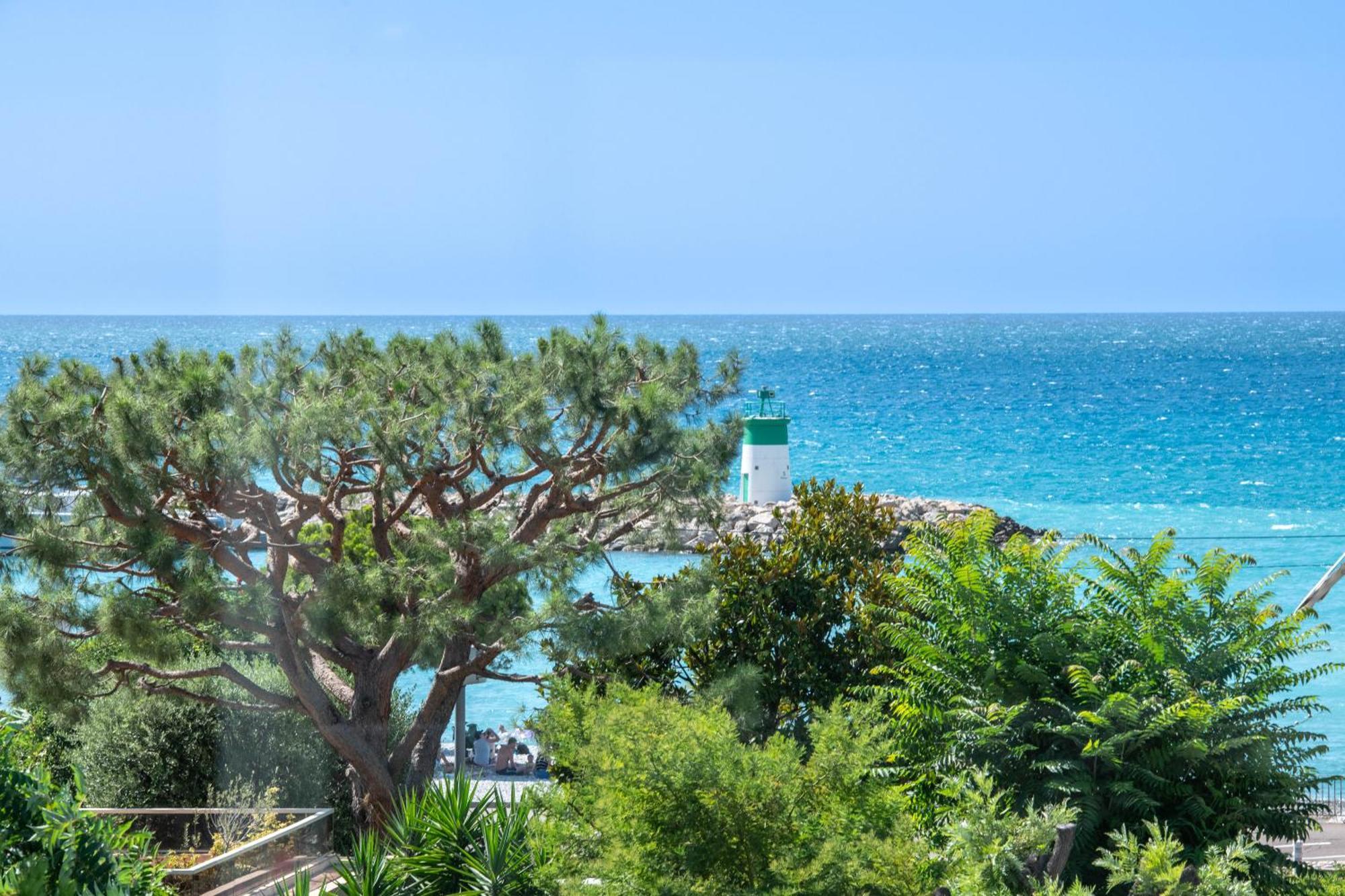 Residence Mediterranee - Beachfront - Sun And Seaview - Pool - Private Parking Cagnes-sur-Mer Buitenkant foto