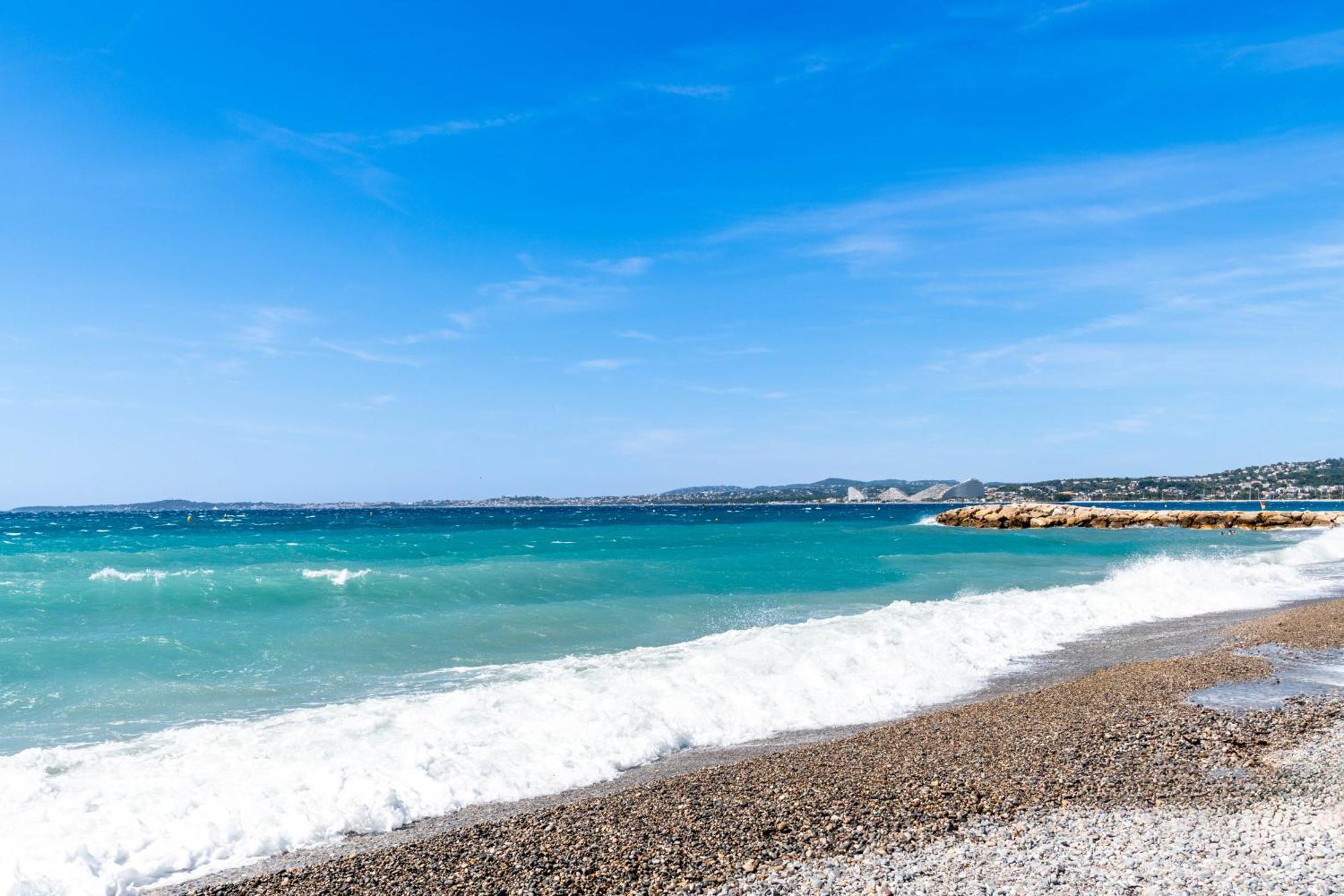 Residence Mediterranee - Beachfront - Sun And Seaview - Pool - Private Parking Cagnes-sur-Mer Buitenkant foto